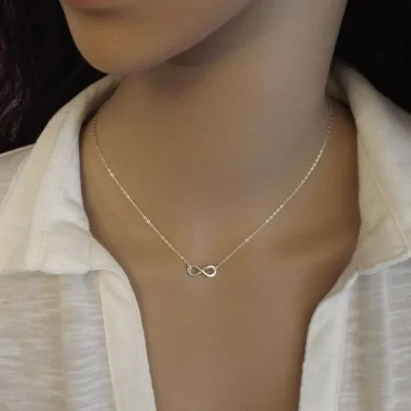 Boho Charm Infinity Pendant Choker Necklace Femme Stainless Steel Couple Wedding Jewelry Collares Mujer Best Friend Gift bijoux 4