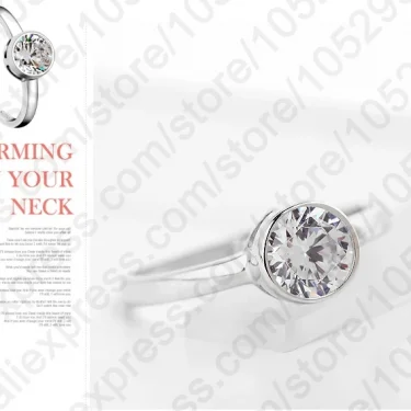 Simple Round Cubic Zirconia Jewelry Women Trendy 925 Sterling Silver Rings for Female Wedding Bridal Anillos Hot Sale 3