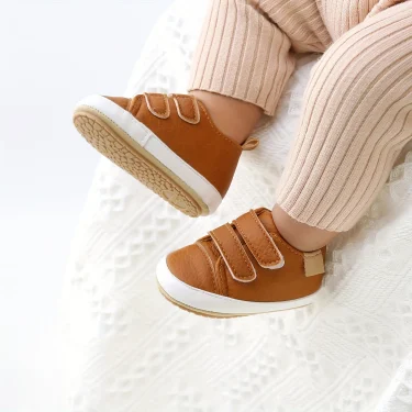 Newborn Baby Shoes Leather Casual Non-slip Toddler Infant Kids Boys Girl Walker Sneakers 2