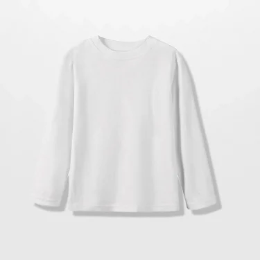 Youth Long-Sleeve T-Shirt 100% Cotton Solid Boys Girls Active T Shirts Essential Tops Undershirts Children Basic Tee 1-14 Yrs 2