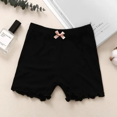Summer Kids Leggings Solid Color Toddler Safety Pants Underwear Cotton Baby Short Cute Infant Stretch Shorts for Girls 3-12years 2