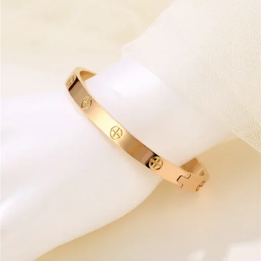 Stainless Steel Bracelet For Women Cuff Bracelets On Hand Couple Fashion Bangles Charm Jewellery Accessories 4
