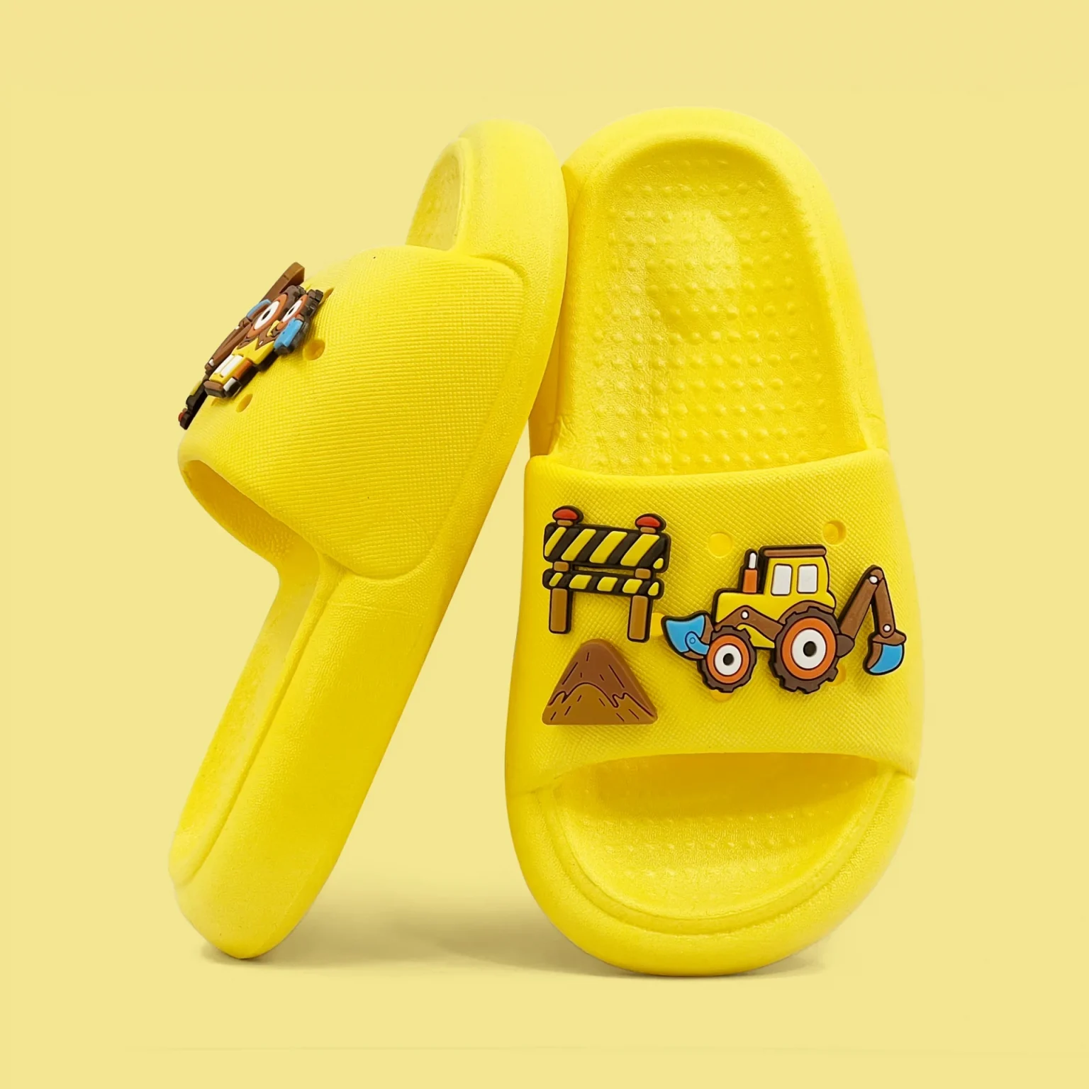Toddler Slides Slippers Boys & Girls Slide Sandals for Kids Cute Cartoon Open Toe Shoes 2