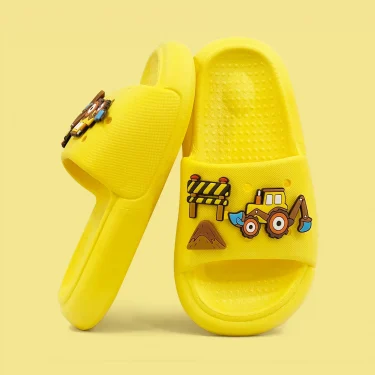 Toddler Slides Slippers Boys & Girls Slide Sandals for Kids Cute Cartoon Open Toe Shoes 2