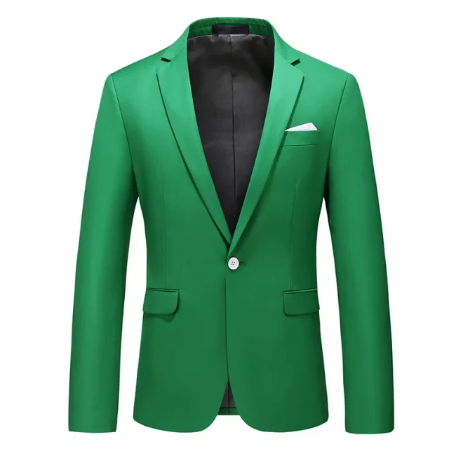New Male Solid Colour Formal Suit Jacket 21 Colours Available Men Wedding Prom Party Tuxedo Blazer Slim Fit Coats 6