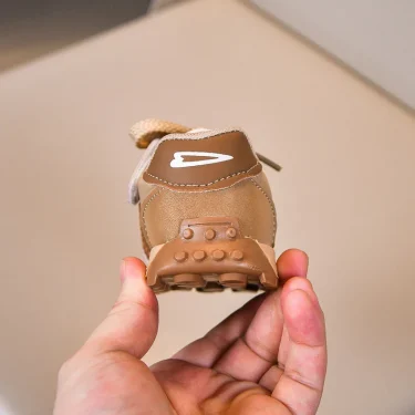 PU Leather Sport Shoes For Children Ergonomics Waterproof Running Shoes For Baby Boys Korean Style Girl's Running Shoes 3