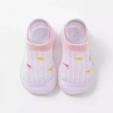 Children's Walking Shoes Baby Floor Shoes Baby Socks Shoes Non Slip Indoor Soft Sole Mesh Surface Thin Sandals One Foot Pedal 3