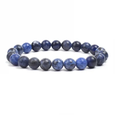 Natural Stone Beads Bracelet For Women Men Amethysts Crystal Quartzs Aquamarines Jades Jewelry Agates Elastic Bangle Bracelets 6