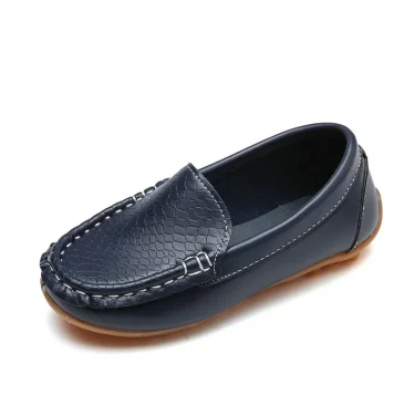 Kids Casual Shoes Flat Candy Colors Unisex Boys Girls Soft Loafers Slip-on PU Leather Shoes For Children Size 21-38 Moccasin Hot 1