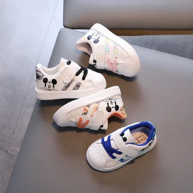Children's Popular Outdoor Sports Shoes Children Breathable Mesh Running Shoes Baby Comfortable Sports Shoes Boys Casual Sneaker 2