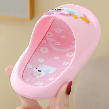 Summer Cartoon Children's Slippers Girl Unicorn Slipper Kids Cute Indoor Home Bathroom Shoes Boy Dinosaur Flip Flops Einhorn 3