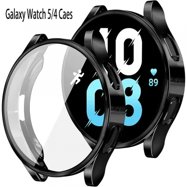 Case for Samsung Galaxy Watch 4 5 6 7 40mm 44mm Protector Cover Coverage Silicone TPU Bumper Screen Protection Full Accessories 1