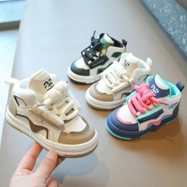 Girls Boys Sport Shoes Four Seasons Children's Sneakers Non-slip Student Shoes Soft Bottom Kids Casual Shoes Girls Outdoor Shoes 1