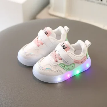 Tenis Children Led Shoe Boys Girls Lighted Sneakers Glowing Shoe for Kids Soft Soled Breathable Casual Infant Toddler Baby Shoes 3