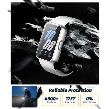 Matte Case for Samsung Galaxy Fit3 Protective PC Frame Face Cover Built-in Tempered Glass Screen Protector Scratch Resistant 2