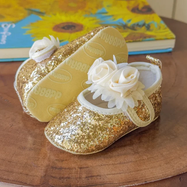 Baby Mary Jane Shoes Toddler Girl 0-6-12 Month Prewalking Shoes Baby First Step Shoes Soft PU Cute Flower Spring Summer Sandal 6