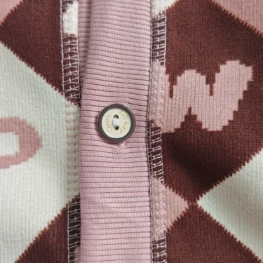 New Autumn Winter Kids Thicken Sweater Coat Baby Boys Girls Long Sleeve Cartoon Cherry Plaid Knitted Warm Cardigan Sweaters 5