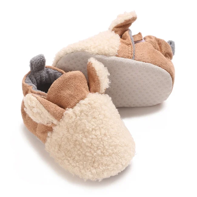 NEW Color block Toddler 0-18M Winter Snow Baby Warm Shoes Newborn Soft Sole First Walkers Shoes for Baby Girls Boys Infant Shoes 4