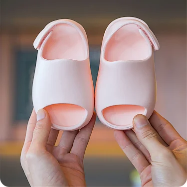New Baby Toddler Kids Slip-On Fashion Sandals Boys Girls Foam Beach Summer Slides Bone Resin Children Lightweight Water Shoes 1