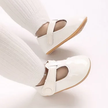 5-Colors NEW 0-18Mmonths Rretr Mary Jane Spring Baby Shoes PU Newborn Girls Shoes First Walkers Princess Bowknot Baby Prewalke 6