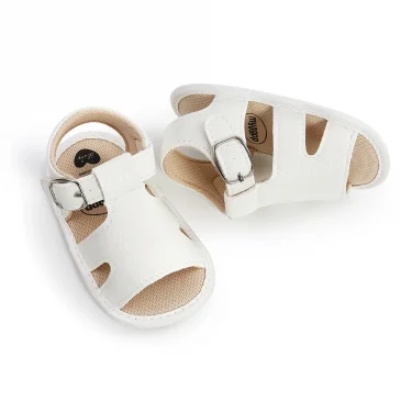 infant Sandals Fashion Soft Crib Shoes Anti Slip Summer Toddler Boys Girls First Walker Baby Soft Sole Sandals Shoes 4