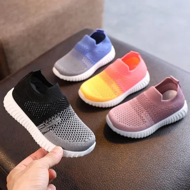 Children Running Sneakers Boys Kids Shoes Mesh Breathable Anti-Slip Walking Patchwork Tenis Toddler Soft Soled Girls Shoes 5