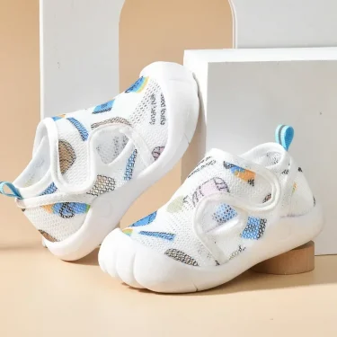 Summer Breathable Air Mesh Kids Sandals 1-4T Baby Unisex Casual Shoes Anti-slip Soft Sole First Walkers Infant Lightweight Shoes 4