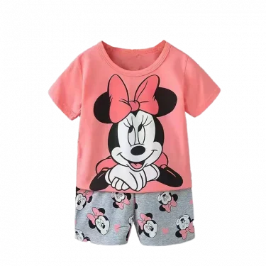 girls clothes set Short Sleeve 2pcs Tshirt+Short 1 2 3 Years Old Summer New Clothing Girls Casual Loose Thin clothes 1