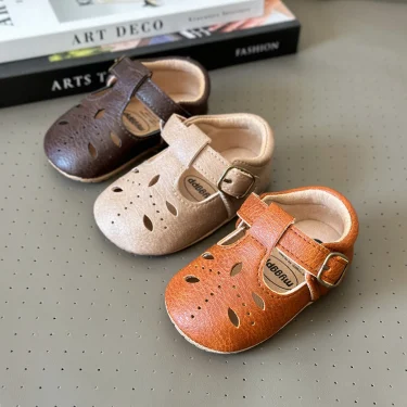 Baby Boys Girls Shoes Infant Leather Rubber Sole Anti-slip Toddler First Walkers Crib Shoes Newborn Girl Princess 4