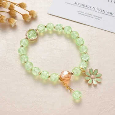 Popcorn Bead Sweet Bracelet For Children Women Cute Cloud Flower Pendant Bracelets Kids Girls Charm Wish Bracelet Wholesale 5