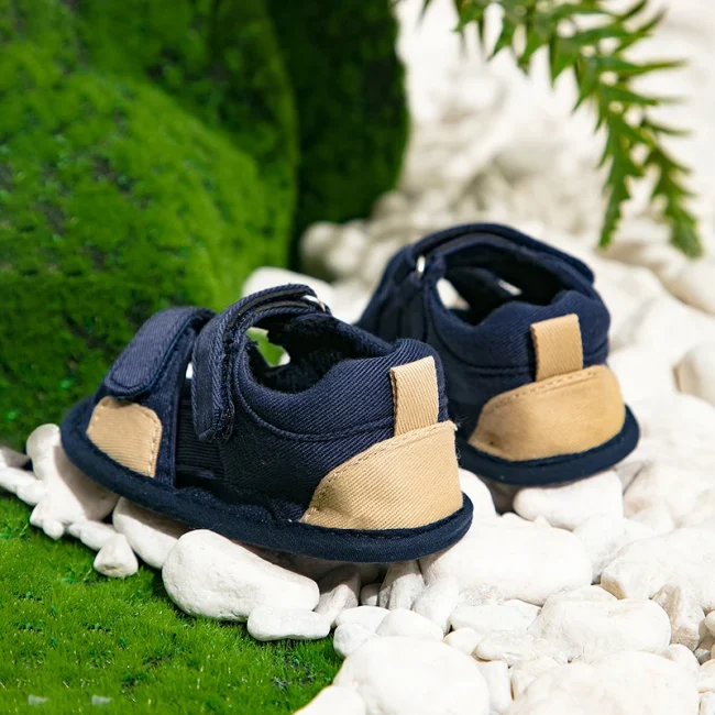 New Summer Baby Canvas Sandals Newborn Boys Girls Soft Soled Non Slip Walking Shoes 0-18Months 5