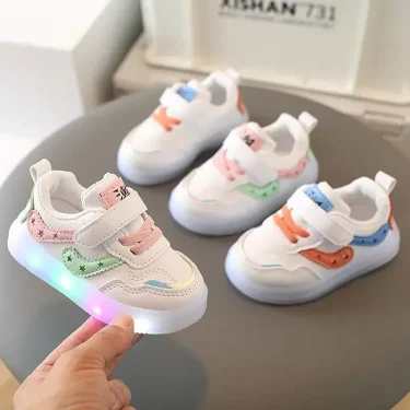 Tenis Children Led Shoe Boys Girls Lighted Sneakers Glowing Shoe for Kids Soft Soled Breathable Casual Infant Toddler Baby Shoes 1