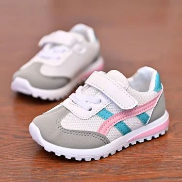 Children's sneakers Mesh soft sole non-slip casual student running shoes fashion breathable Kids school shoe Four Seasons Sports 4
