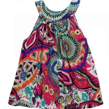 Infantil Toddler Baby Kids Girl Summer Floral Bohemian Sleeveless Dress Princess Party Pageant Dresses 2