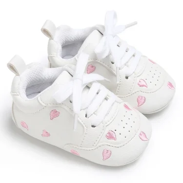 Spring and Autumn Newborn Soft Sole Anti slip Casual Sports Shoes for 0-12 Month Female Baby's First Step Walking Shoes 6