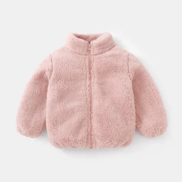 1pcs Boys Girls Autumn Coat Children Winter Thermal Fleece Jacket Kids Coats Double Sided Velvet Outerwear Baby Warm Clothes 2