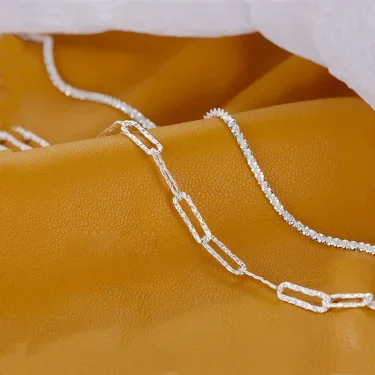 Sparkling 925 Sterling Silver Bracelets for Women Fashion Korean Designer Double Layered Starry Sky Bracelets Wedding Jewelry 5