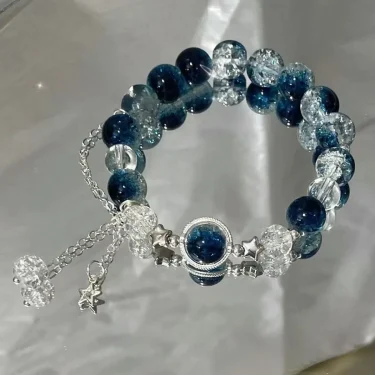 New Simple Beads Crystal Bracelet for Women Girls Korean Ins Flower Fox Feather Tassel Bracelets Friendship Jewelry Gifts 2025 1