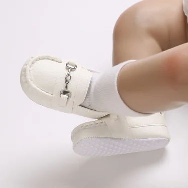 Leisure and Lightweight Male Baby Leather Shoes Soft and Comfortable British Style Baby Walking Shoes 0-18 Months Baptism 6
