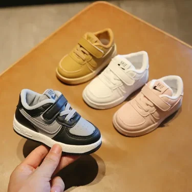 Kids Sneakers Children's Running Casual Shoes Soft Sole Non-slip Girl Baby Breathable Sports Shoes Boy White Shoe 6
