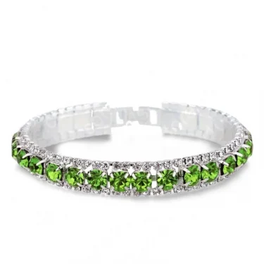 New Arrival 925 Sterling Silver Silve Women Classic Jewelry Holiday Gift Clear Red Cubic Zircon Bracelet& Bangle Wholesale 4