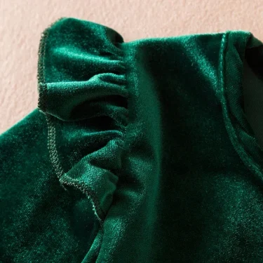 New Girls Christmas Dress Long Sleeve Sequins Mesh Tutu Autumn Winter Princess Dress for Kid Xmas New Year Party Red/Green Dress 4
