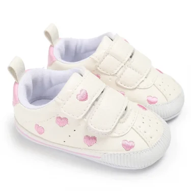 Spring and Autumn Newborn Soft Sole Anti slip Casual Sports Shoes for 0-12 Month Female Baby's First Step Walking Shoes 5