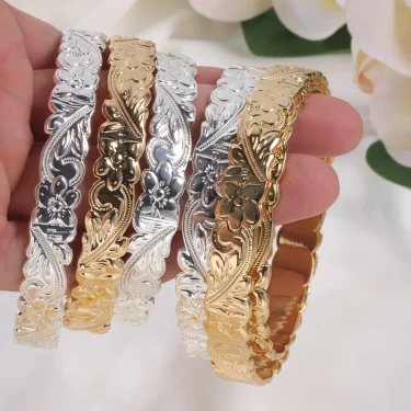 Cring Coco Hawaiian Bangle Bangles Fashion Woman Gold Plated Designer Jewelry Accessories Polynesian Bracelet for Women Luxury 4