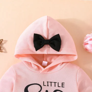 Comfort Fashion Spring-Autumn Baby 2-Piece Clothing Set Children Long Sleeve Hoodie and Color Blocked Pants Everyday Wear Sets 4