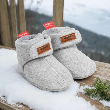 Newborn Baby Boy Girl Soft Fleece Booties Stay On Infant Slippers Socks Shoe Non Skid Gripper Toddler First Walkers Winter Ankle 4