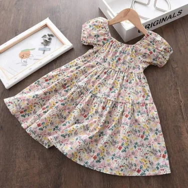 Bear Leader Baby Girls Casual Summer Dresses Summer Kids Girl Ruffles Princess Vestidos Children Sweet Korean Style Costume 3-7Y 4