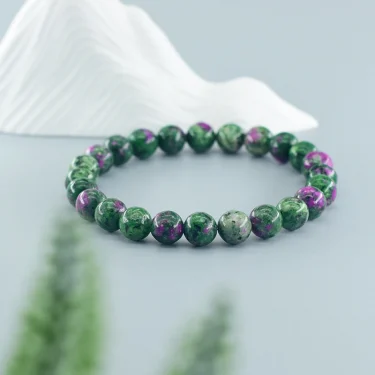 Geniune Natural Epidote Zoisite Stone Bead Bracelet Homme Quartz Lava Tiger Eye Bracelet Made of Natural Stone Jewelry for Women 4