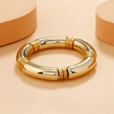 Bilandi Retro Style Stretch Bracelet For Women Female Hot Sale Vintate Temperament Resin Acrylic Bracelet Modern Jewelry 4