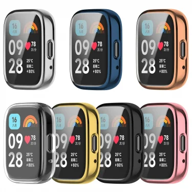 TPU Soft Silicone Case Glass For Redmi Watch 3 Active 3 Lite Smart Watchband Screen Protector Cover for Xiaomi Redmi Watch 3Lite 5
